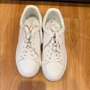 Coach White Leather Low-Top Sneakers